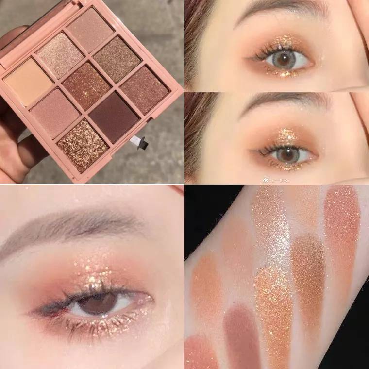 Bảng Phấn Mắt Chín Màu Sắc Tông Lì Chống Thấm Nước Và Mồ Hôi