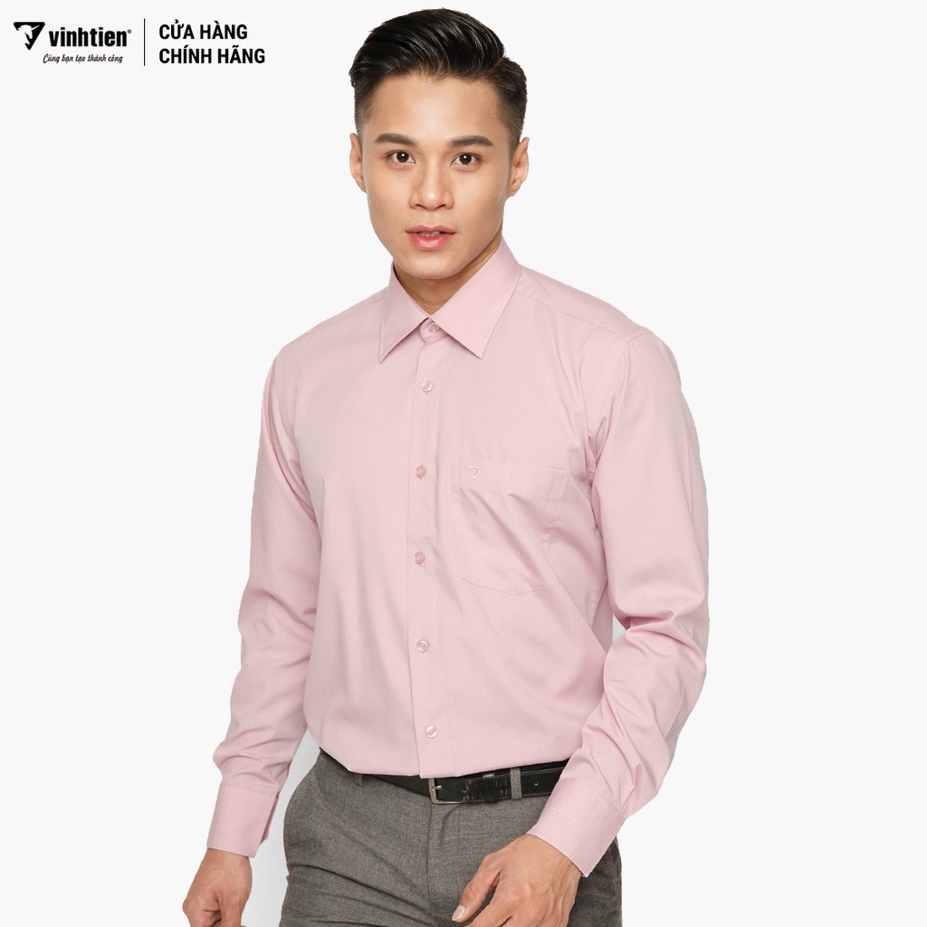 Áo Sơ Mi Dài Tay Màu Tencel-Spun Regular Fit 325 Vĩnh Tiến - VM5-G513