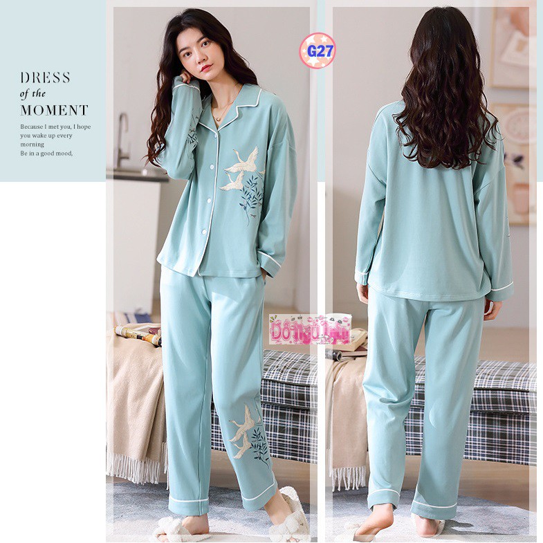 Bộ Pijama Dài Tay Mã G1 (cotton Mềm Mịn) | BigBuy360 - bigbuy360.vn