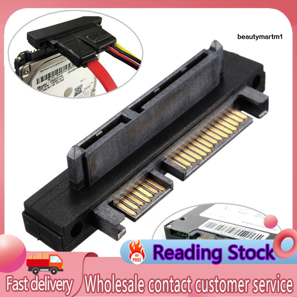 Bộ Chuyển Đổi Sata 22pin 7 + 15 Đầu Đực Sang Đầu Cái 90 Độ