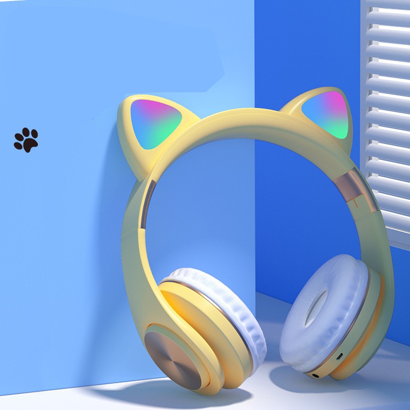 ♥️FREESHIP♥️ Tai Nghe Headphone Tai Mèo Bluetooth  Cute, Có Míc Đàm Thoại , Âm Thanh Cực Hay, Bảo Hành 12 Tháng | BigBuy360 - bigbuy360.vn