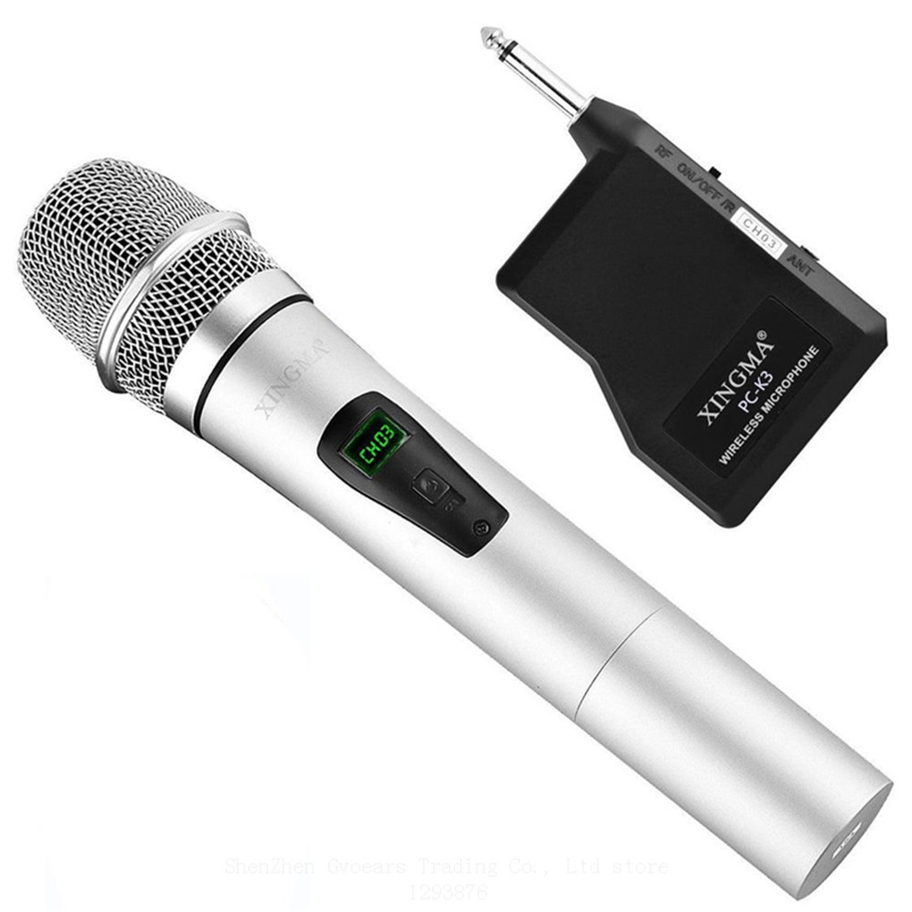 Microphone không dây XINGMA PC-K6 hát karaoke thỏa thích + bộ tiếp nhận tín hiệu đi kèm