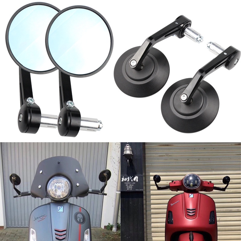 Gương tròn độ gù ghi đông 22mm chống chối