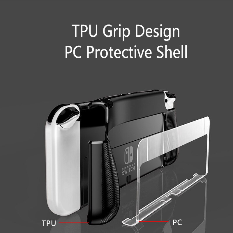 Vỏ Bảo Vệ Bằng PC + TPU Mỏng Cho Tay Cầm Chơi Game Nintendo Switch OLED 2021