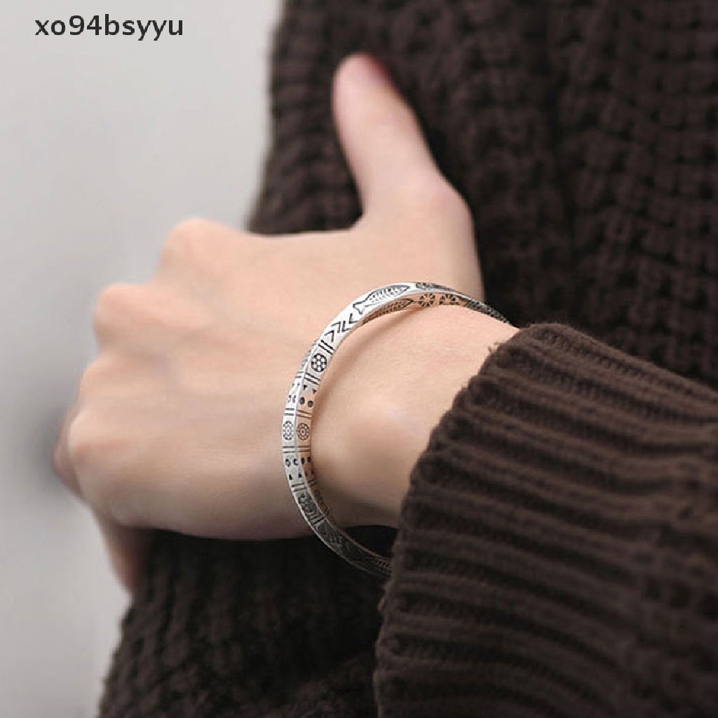 Vòng Đeo Tay xo94bsyyu Bằng Thép Không Gỉ Dạng Xoắn Phong Cách Mobius Cổ Điển Cho Nam Và Nữ