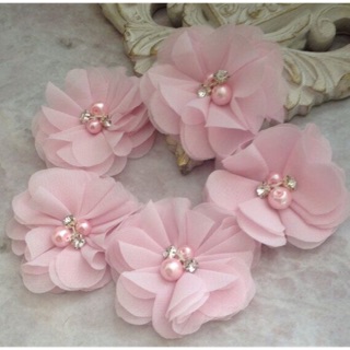 hoa làm hoa đính váy áo,làm băng đô, dây buộc tóc