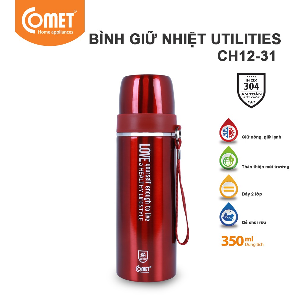 Bình giữ nhiệt 350ml COMET - CH12-31 | BigBuy360 - bigbuy360.vn