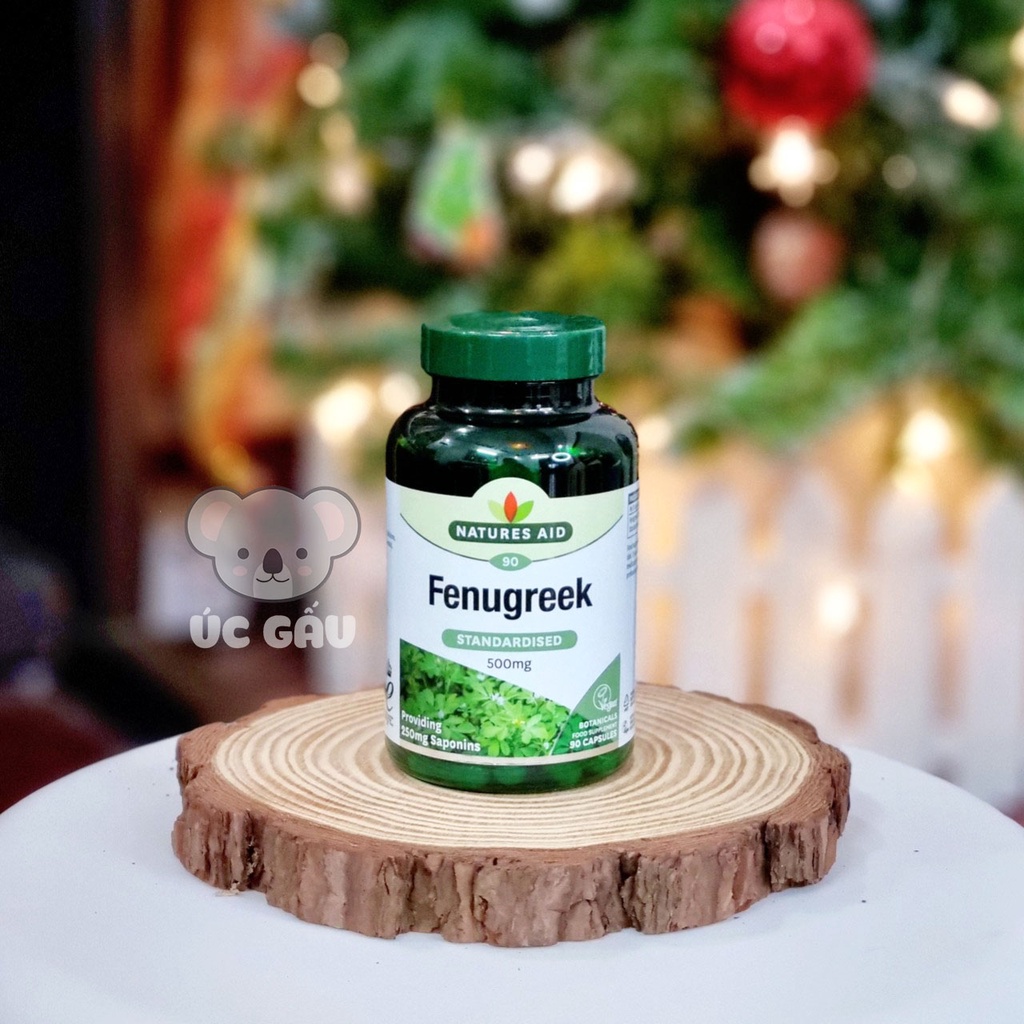 [UK] Viên lợi sữa Cỏ Cà Ri Fenugreek Natures Aid 500mg