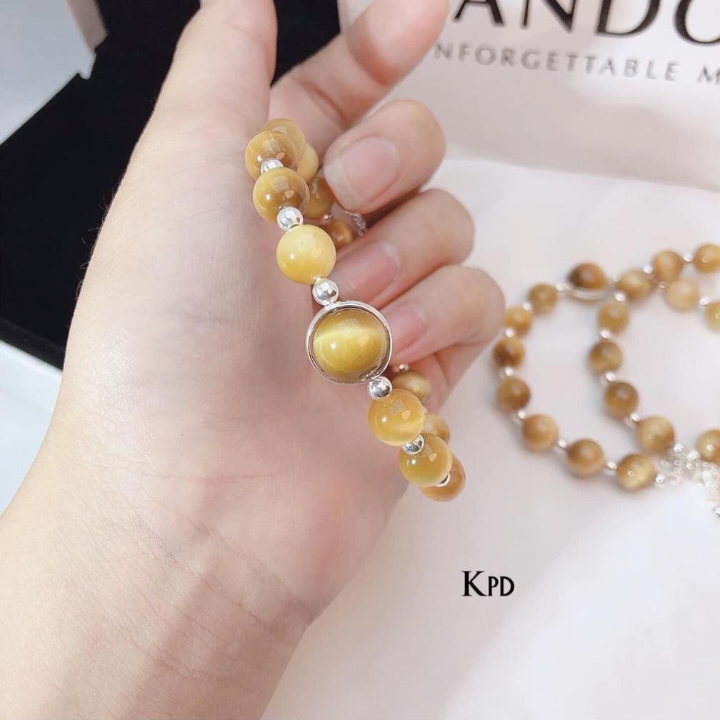 VÒNG TAY ĐÁ PHONG THỦY LÕI BẠC THẬT, MAY MẮN,BÌNH AN/ TRANG SỨC BẠC JQN