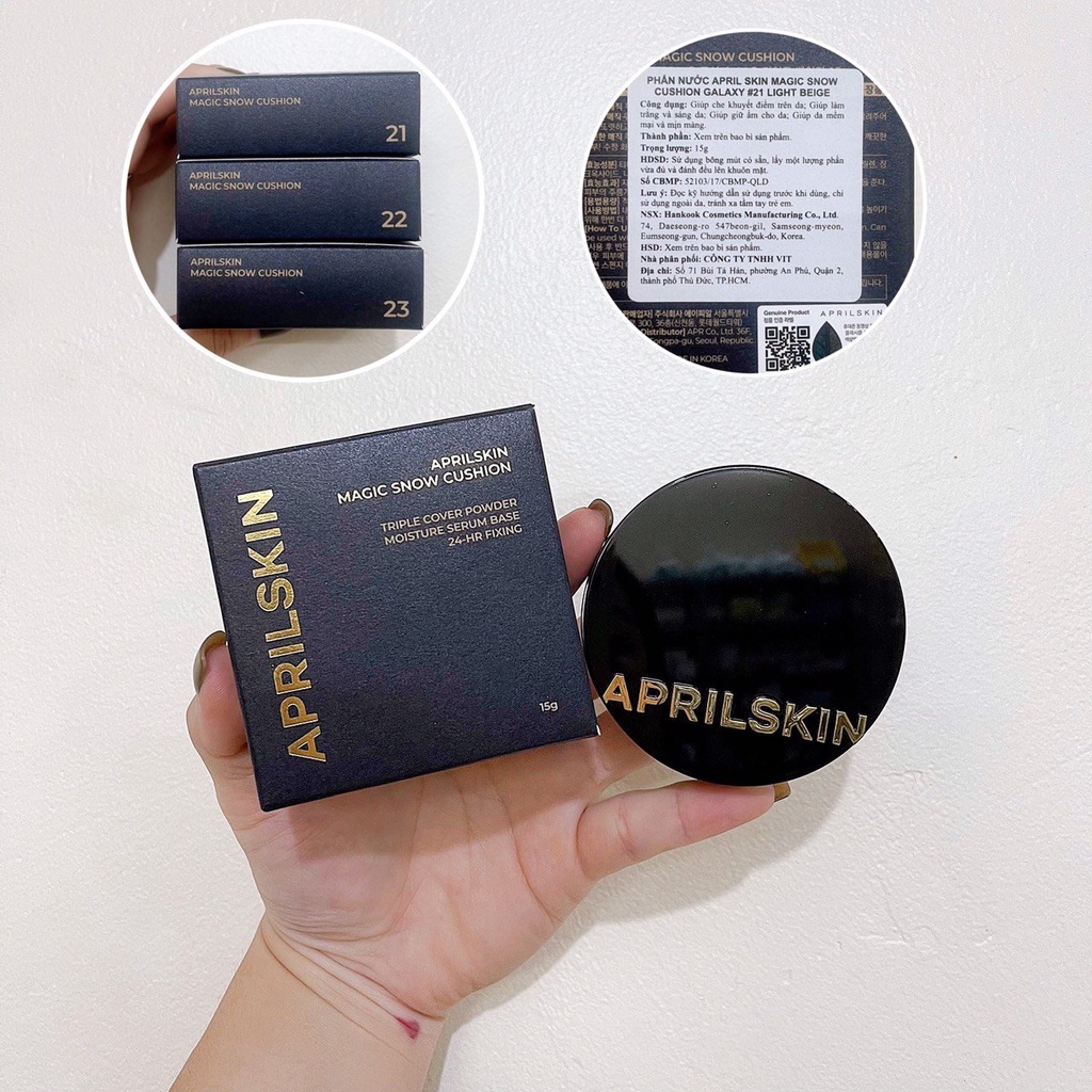 April Skin/Phấn Nước April Skin Magic Snow Cushion Galaxy Edition SPF50+/PA+++ 15Gr[MẪU MỚI 2022]