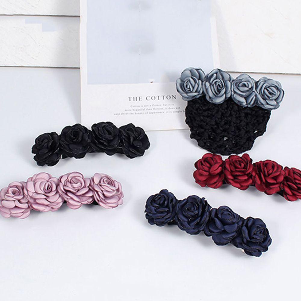 Daron Kẹp Tóc Lưới Búi Tóc Phong Cách Vintage Hợp Thời Trang Mùa Hè Làm Quà Tặng Cho Mẹ Y Tá Hoa Mì
