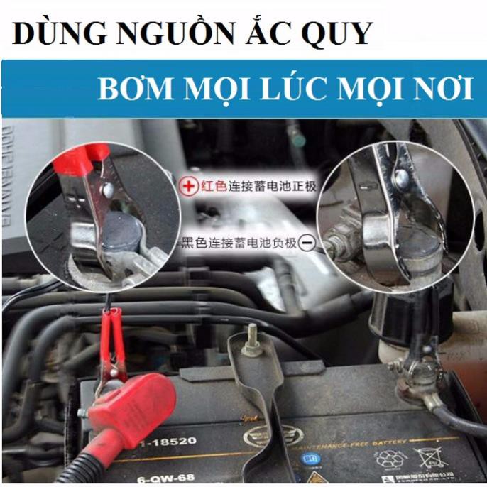 Bộ bơm hơi xe  2 đầu nén 280w + Hộp dụng cụ