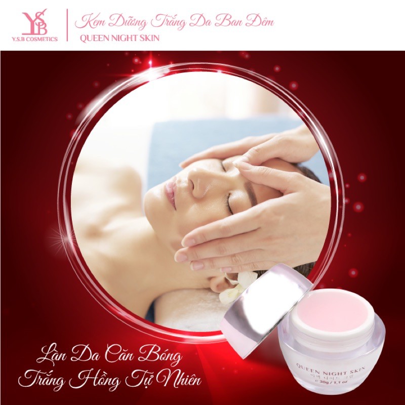 Kem dưỡng trắng da ban đêm Lựu Đỏ QUEEN NIGHT SKIN