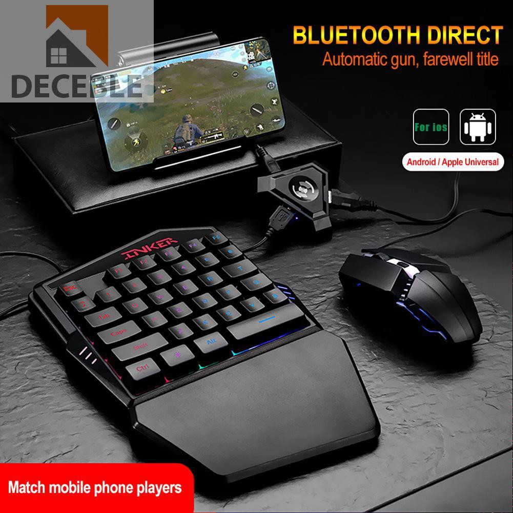 Bộ Bàn Phím + Chuột Bluetooth Hỗ Trợ Chơi Game Pubg Trên Điện Thoại