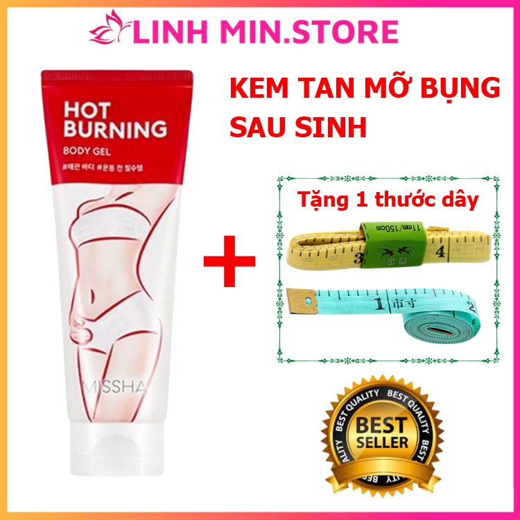 Kem Tan Mỡ Bụng Đùi Missha Hot Burning Perfect Body Gel Hàn Quốc - Gel Giảm Rạn Nứt Sau Sinh