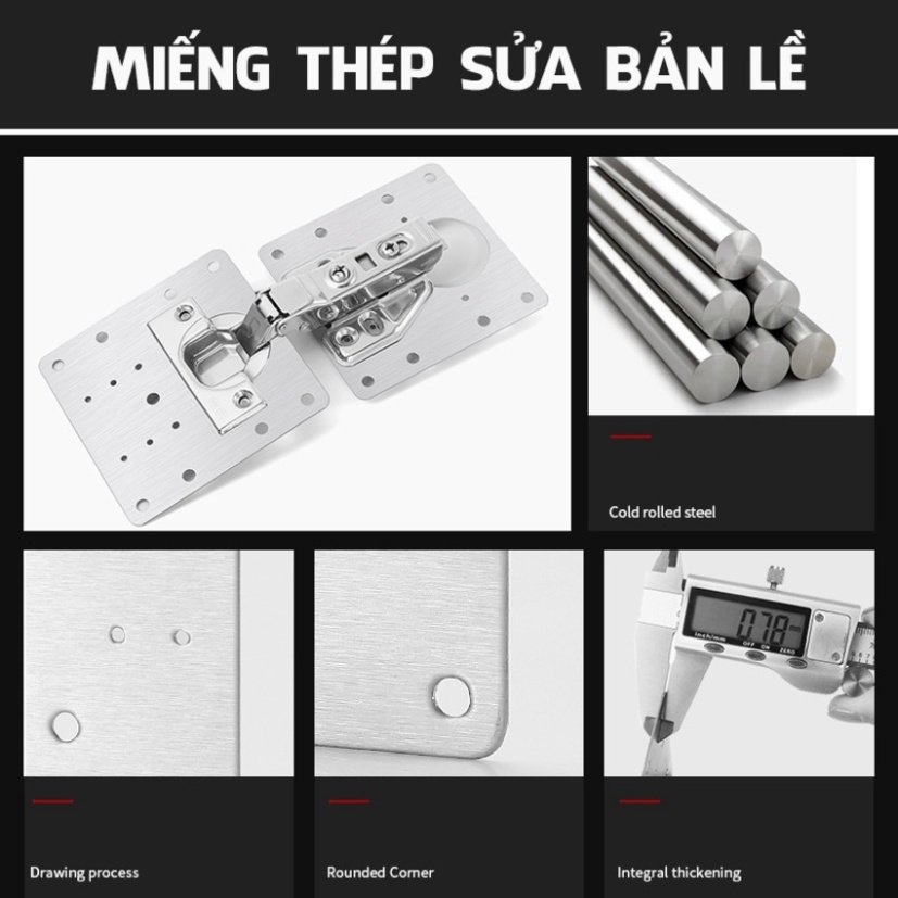 Bản lề gập thông minh bằng thép tiện lợi sử dụng trên mọi bề mặt GALA HOME