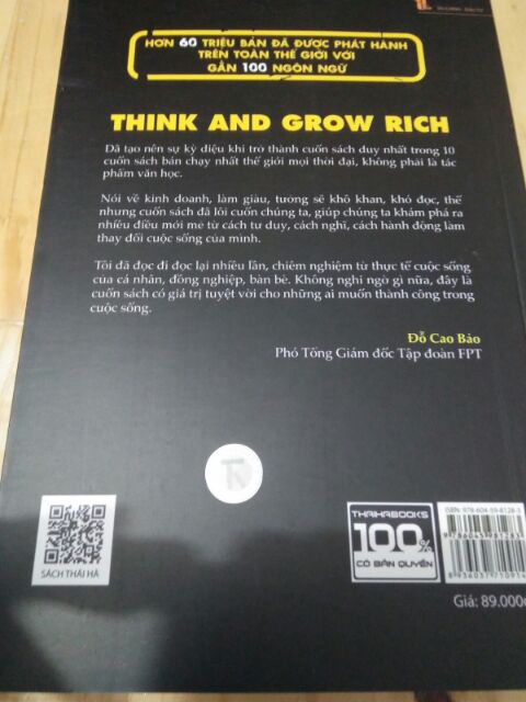 Sách - 13 Nguyên Tắc Nghĩ Giàu Làm Giàu - Think And Grow Rich