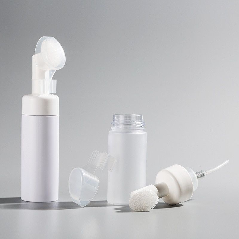 1 Bình Bơm Tạo Bọt Bằng Silicone Kèm Cọ Rửa Mặt Tiện Lợi