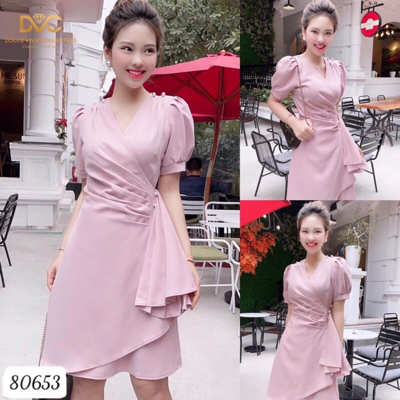 🍒Đầm xoè đính ngọc (Free/big size XL, 2XL)