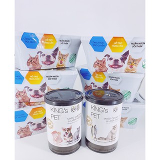 [Combo 6Kg Mix Vị] Combo Pate Chó Mèo Mập Mãn Đời 6Kg Tặng 2 Lon King's Pet Thức Ăn Chó Mèo Pate Tươi