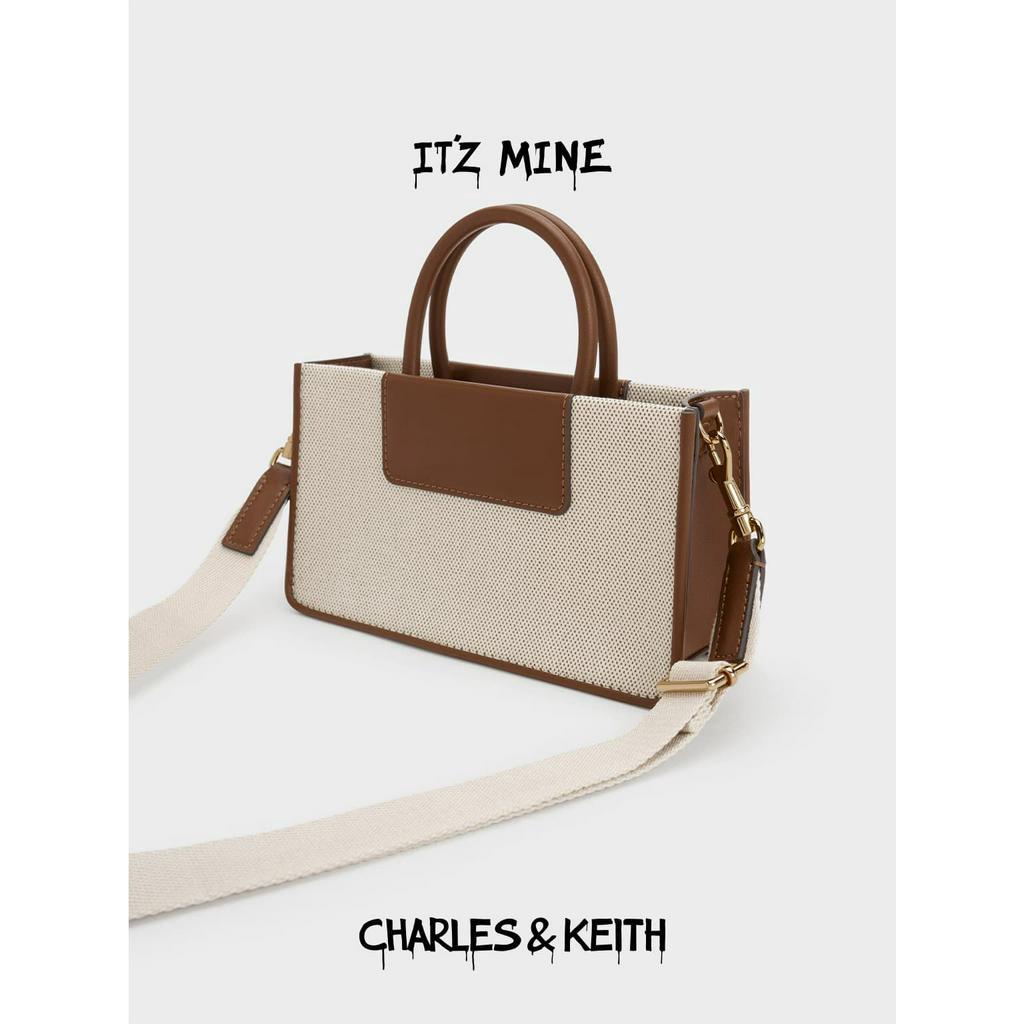 Túi Tote Canvas Mini In Họa Tiết ITZY X CHARLES & KEITH: ITZ MINE