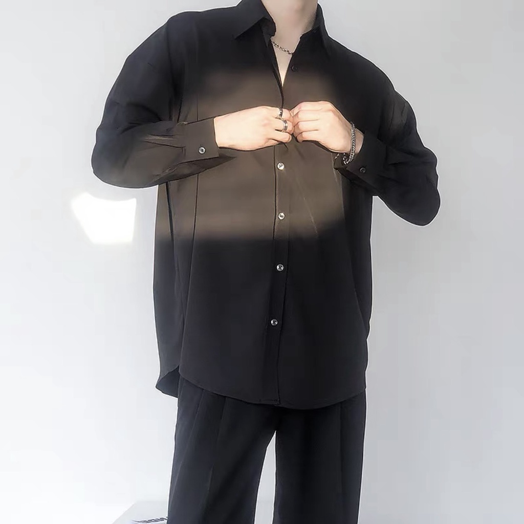 Áo sơ mi dài tay basic nam nữ unisex form rộng cực đẹp, chất vải đũi trơn Hàn cao cấp mịn chống nhăn, mặc 4 mùa