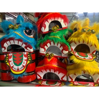 Đầu lân kim sa trẻ em size nhỏ từ 2tuổi  - 12tuổi (chưa bao gồm đuôi và quần)