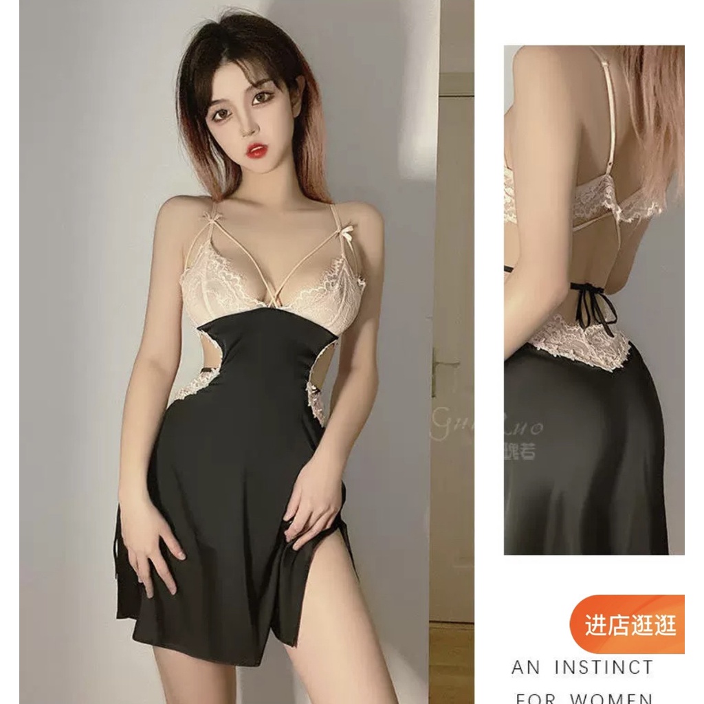 Váy ngủ cao cấp lụa sexy Đầm mặc nhà gợi cảm quyến rũ ofelia đồ lót gợi cảm quà tặng 14/2