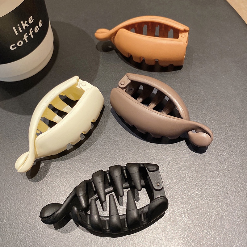 Kẹp Tóc Đuôi Ngựa Hình Quả Chuối Phong Cách Hàn Quốc Thanh Lịch Dành Cho Nữ