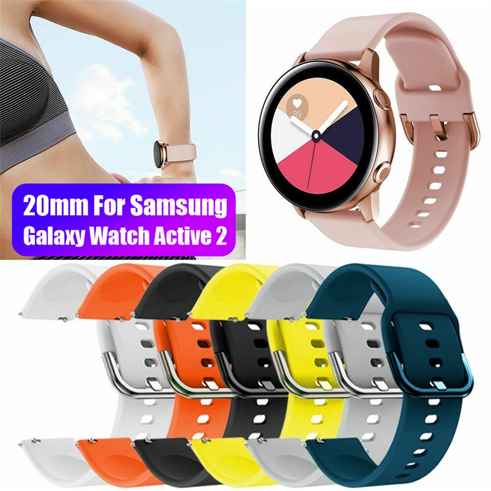 AMAZFIT Dây Đeo Bằng Silicone Cho Đồng Hồ Thông Minh Samsung Galaxy Active 2 42mm 20mm