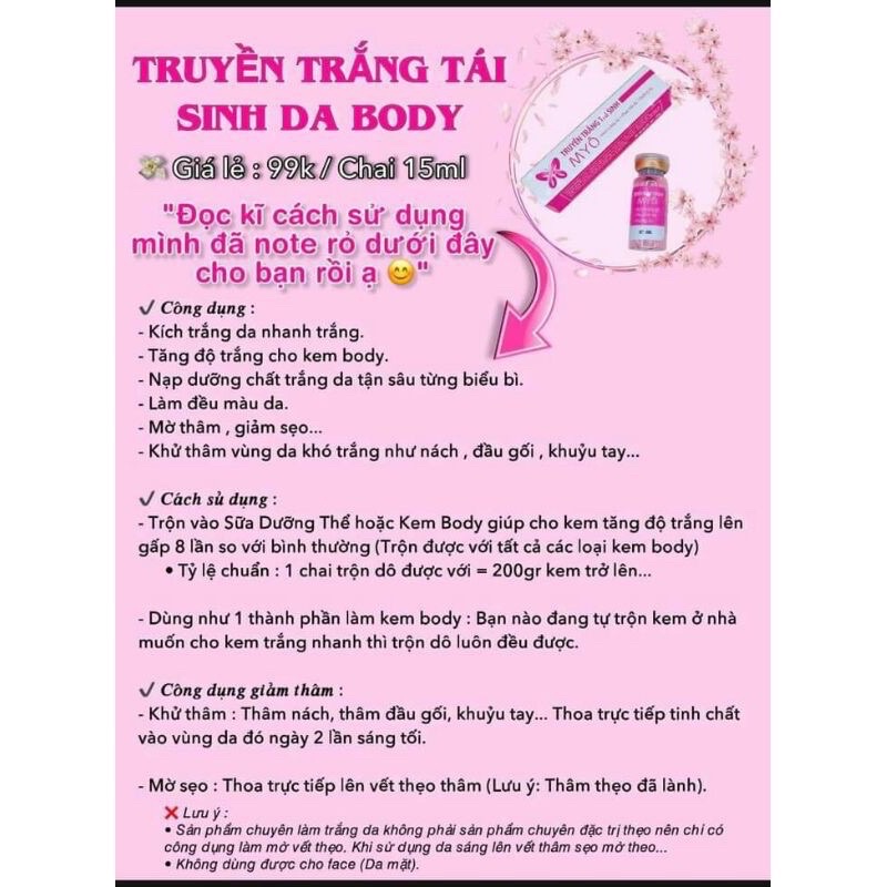 Truyền Trắng MYÔ Kích Trắng Da gắp 8lan[chính hãng]