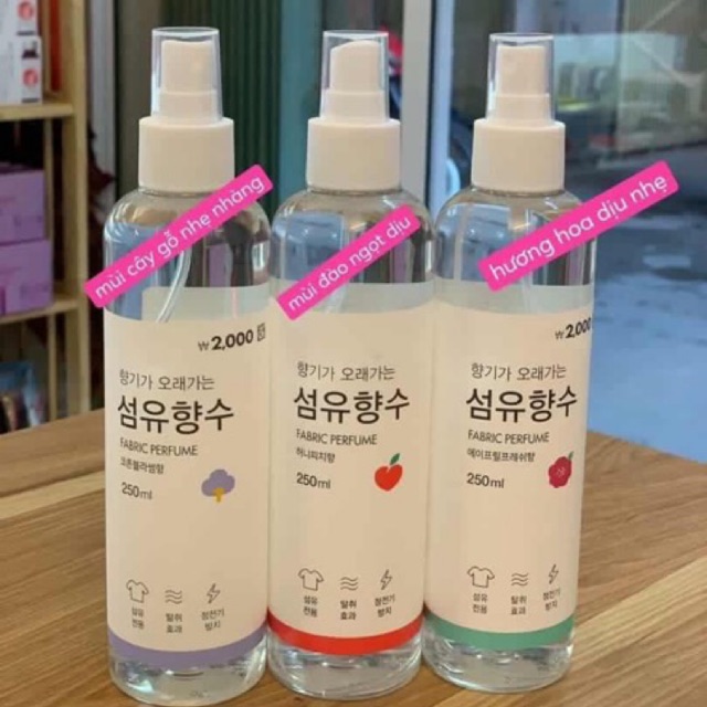 XỊT THƠM QUẦN ÁO HÀN QUỐC