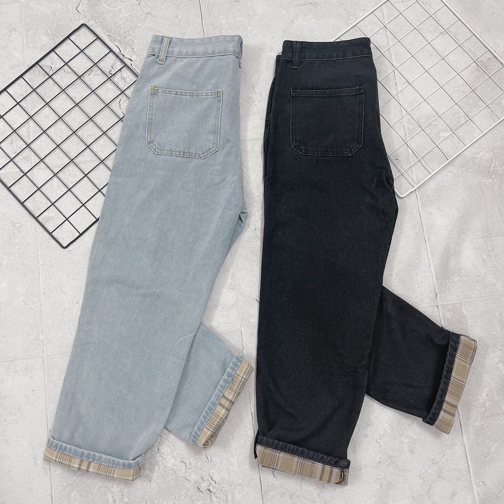 Quần Baggy Jean Nam Nữ Chất Bò Cao Cấp Ống Rộng Suông Họa tiết Cực Chất QJ02 | BigBuy360 - bigbuy360.vn