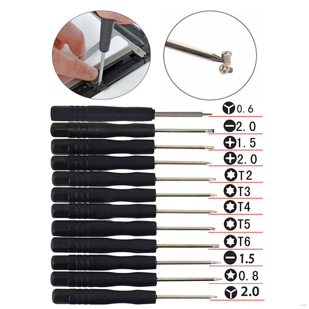 Set 12 Tua Vít Mini Đa Năng Chuyên Dụng Sửa Chữa Điện Thoại / Máy Tính Bảng