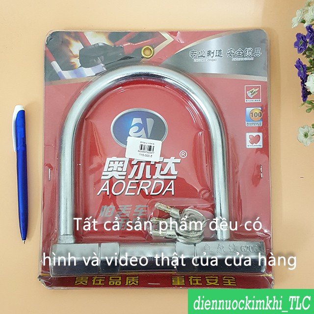 Khóa chữ U inox cỡ to 20 x 20