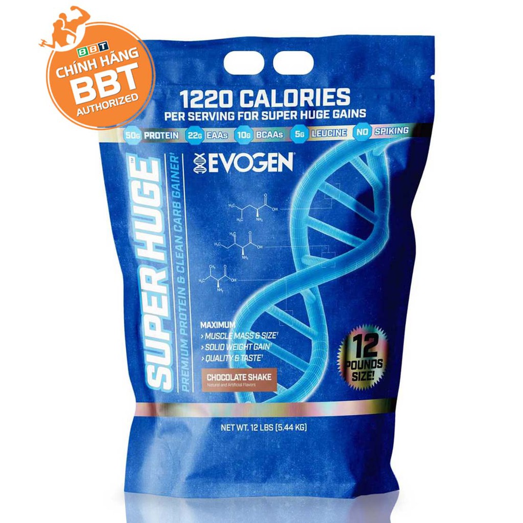 Super Huge Gain – MASS Evogen tăng cân đẳng cấp nhất - 1 trong 5 loại Mass tốt nhất hiện nay