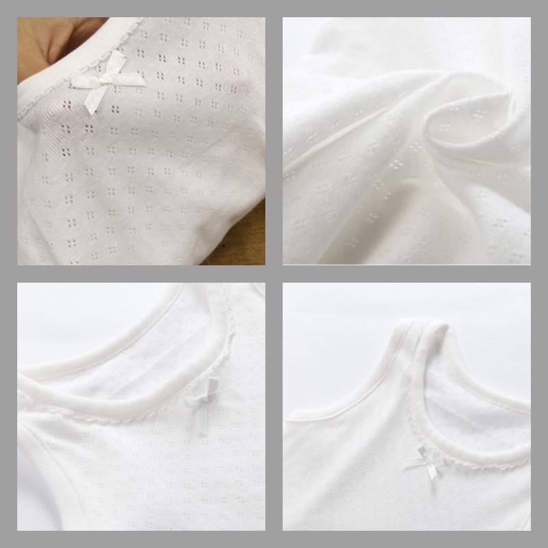 QUẦN ÁO THUN COTTON BA LỖ MÀU TRẮNG CAO CẤP CHO BÉ - SY202116/7