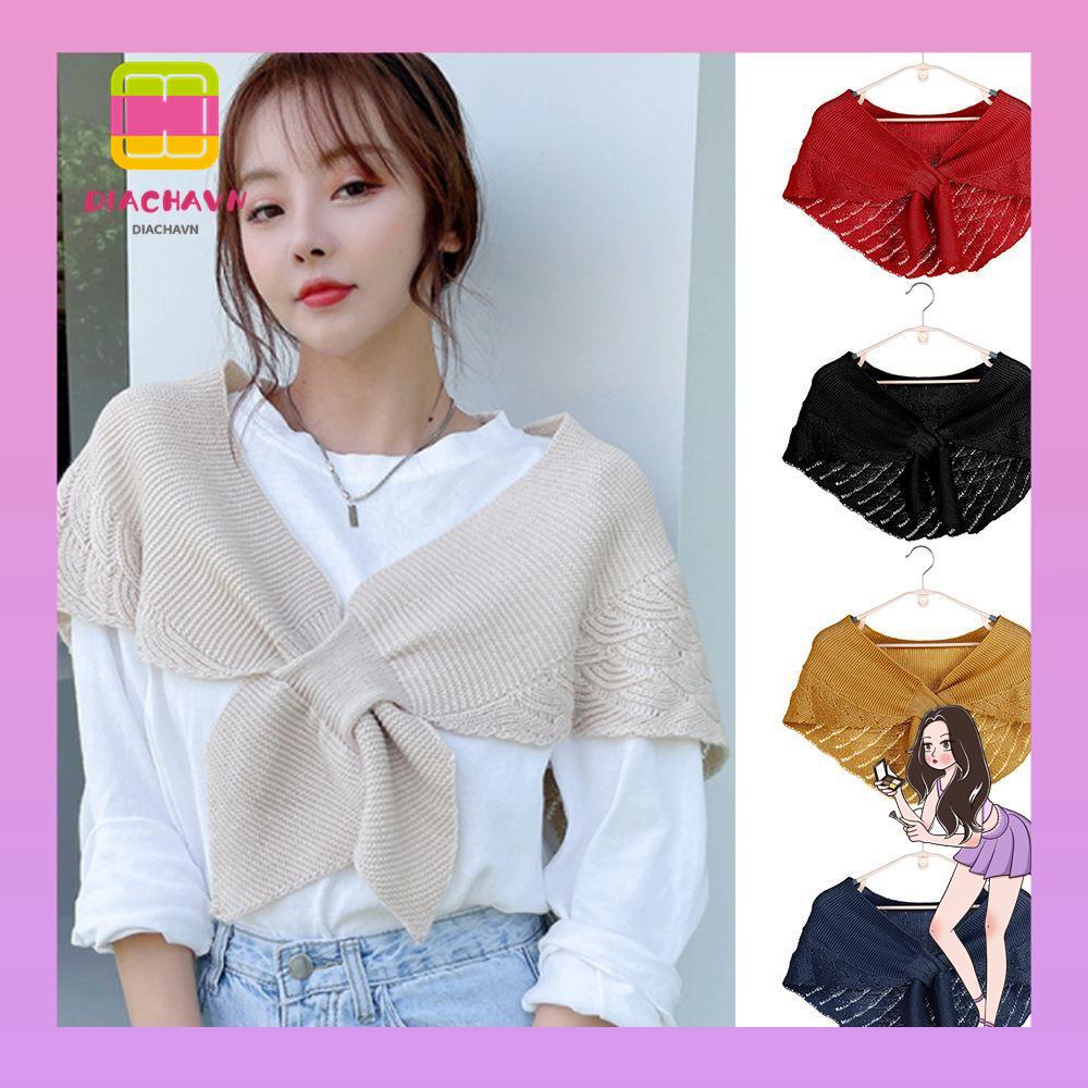 Cổ Áo Giả Dệt Kim Chống Gió Có Thể Tháo Rời Thời Trang Thu Đông