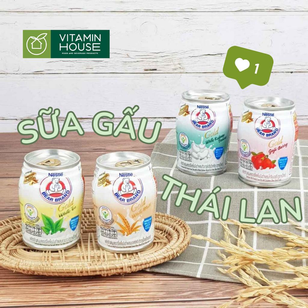 Sữa Gấu Đẹp da Nestle Bear Brand Gold Thái Lan Đủ Vị 140ml