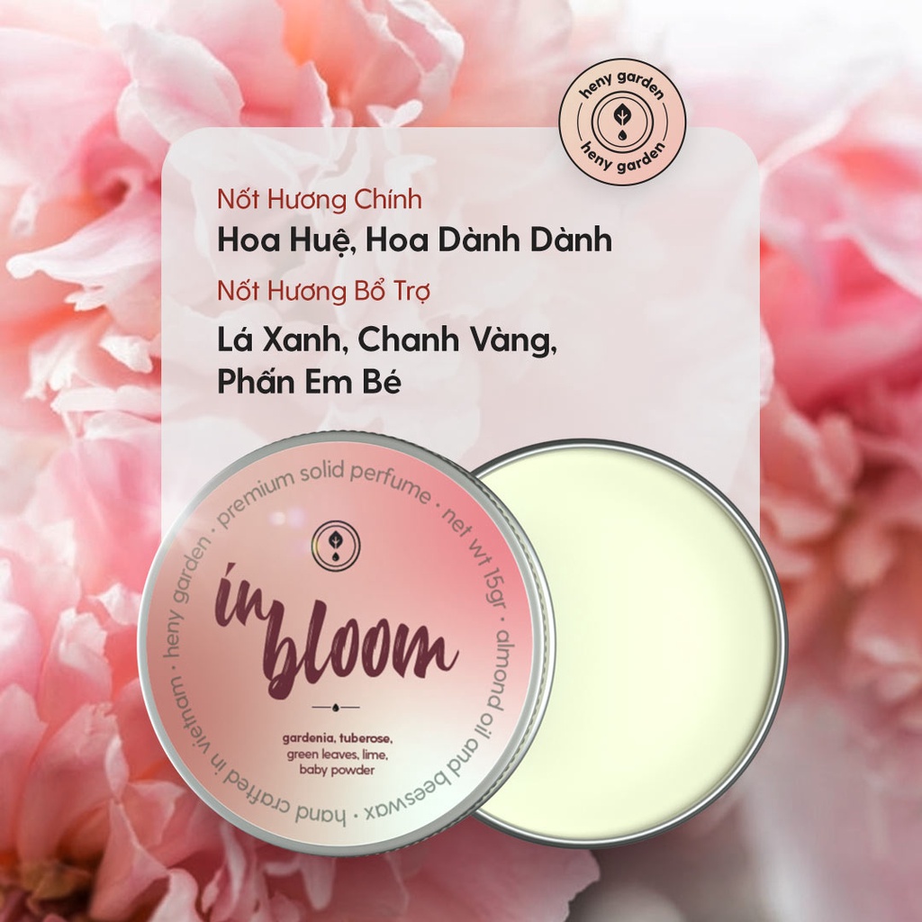 Nước Hoa Khô Nữ Dạng Sáp Heny Garden 15Gr  Tiện Dụng Nhỏ Gọn