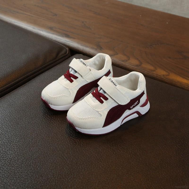 Giày thể thao phối lưới thoáng khí phong cách Hàn Quốc cho bé