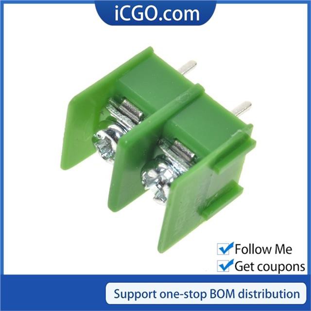 20 CÁI KF7.62-2P 7.62mm pitch pcb khối vít mối nối đầu nối thiết bị đầu cuối KF7.62 2Pin Green ROHS 