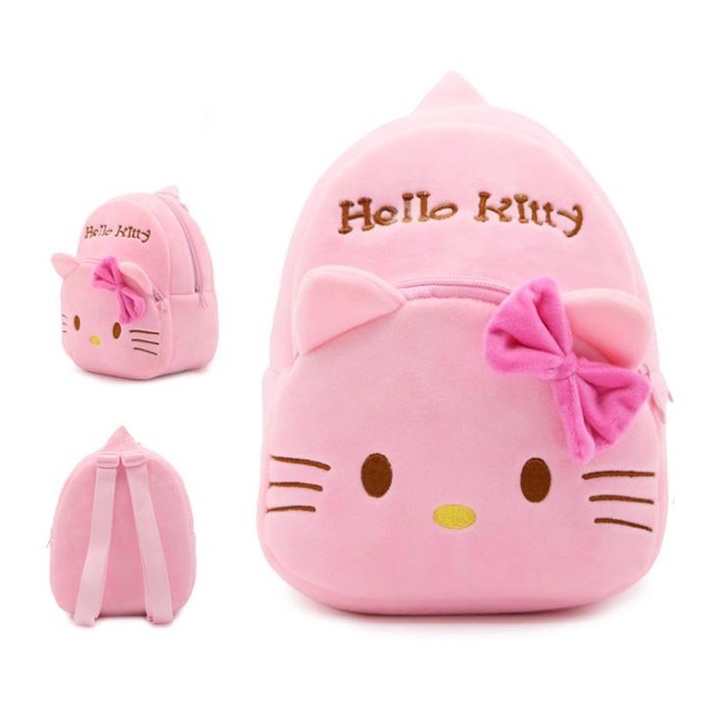 Balo Thú Bông Cho Bé Mầm Non Vải Lông Tuyến Mếm Mịn Size 23cm BALO-505