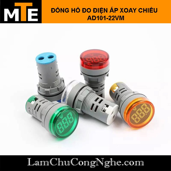 Đồng hồ đo ĐIỆN ÁP XOAY CHIỀU AC 20-500V volt kế mini AD101-22VM