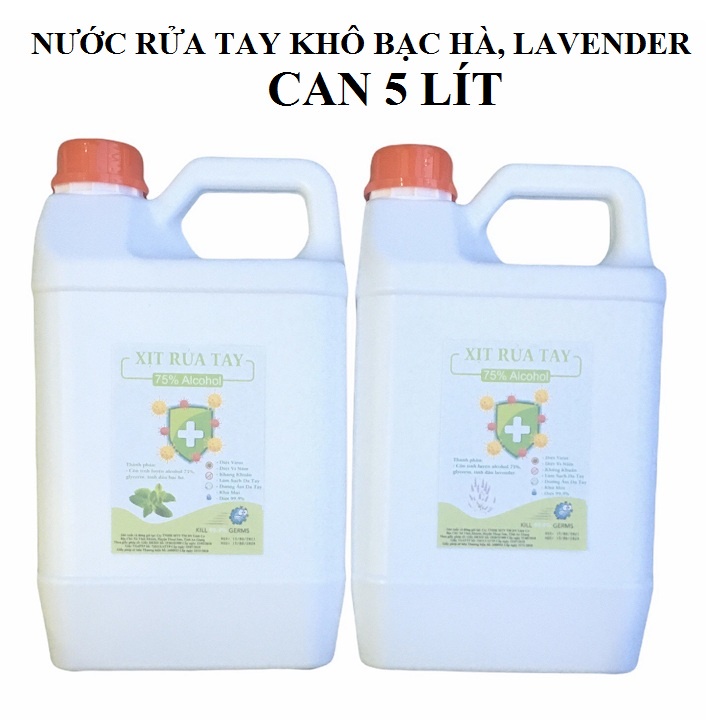 Nước rửa tay khô  diệt khuẩn, sát khuẩn 99,9%, dưỡng ẩm không gây khô