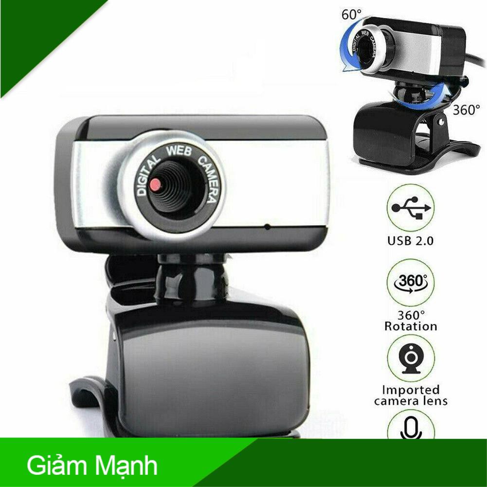 (Giảm Mạnh) Webcam HD có micro cổng usb 2.0 cho máy tính bàn/laptop M9Y5
