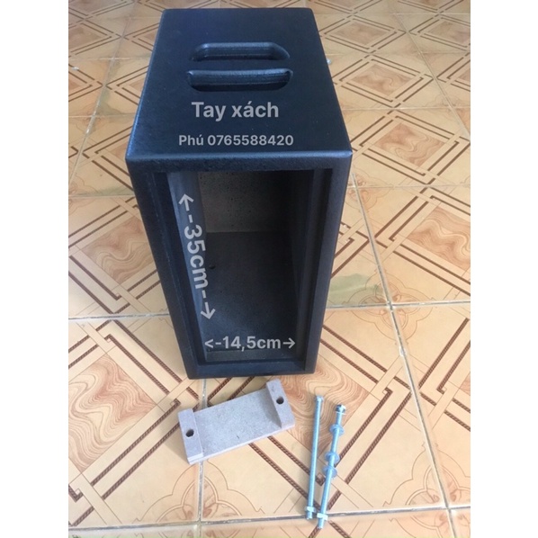 Vỏ Hộp gỗ Mạch Loa Kéo dùng thay thế Âmly tiện lợi 14.5x35 và 19x38cm
