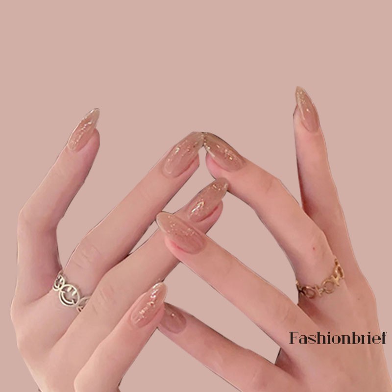 Bộ 24 móng tay giả phối màu sắc nhã nhặn thời trang