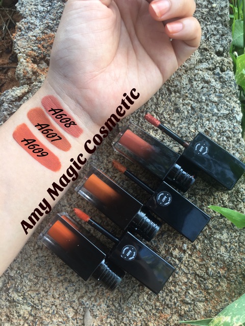 (ẢNH THẬT) Son kem matte handmade cao cấp AMY (tặng kèm dưỡng môi) | BigBuy360 - bigbuy360.vn