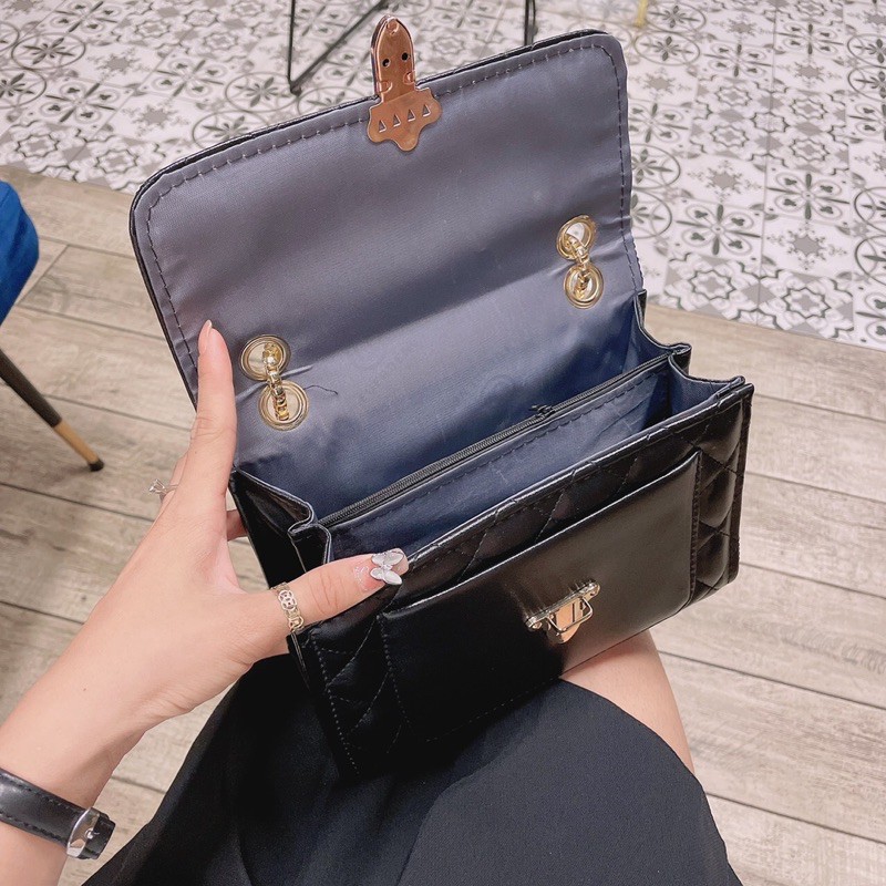 Túi xách đeo vai đeo chéo nữ công sở đẹp khóa sập cao cấp giá rẻ nhiều ngăn DIOMI